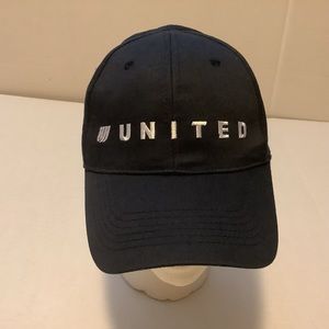 United Stylemaster SnapBack Hat Black White Embroidered UNITED Logo OSFA